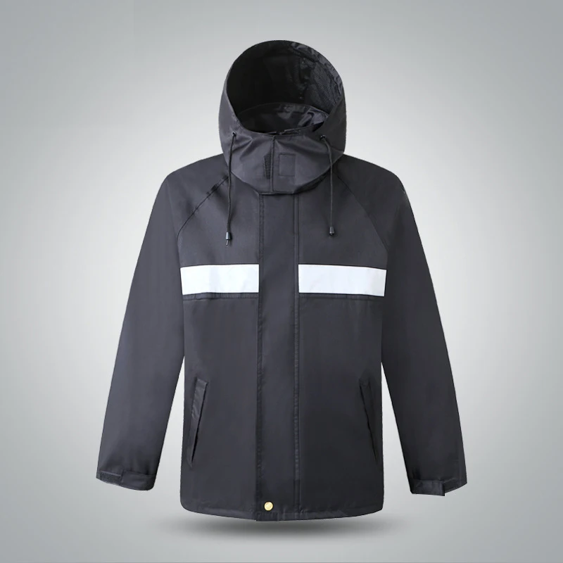 Reflective Raincoat Women/Men Suit Rain Coat Outdoor Hood Construction Security Motorcycle Fishing Camping | Безопасность и защита