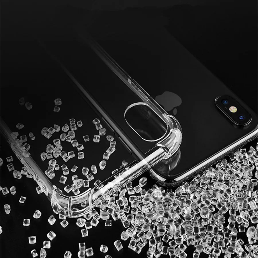 Защитный противоударный чехол для iPhone X 8 прозрачный мягкий из ТПУ 7 Apple 5 5s 6 6s Plus |