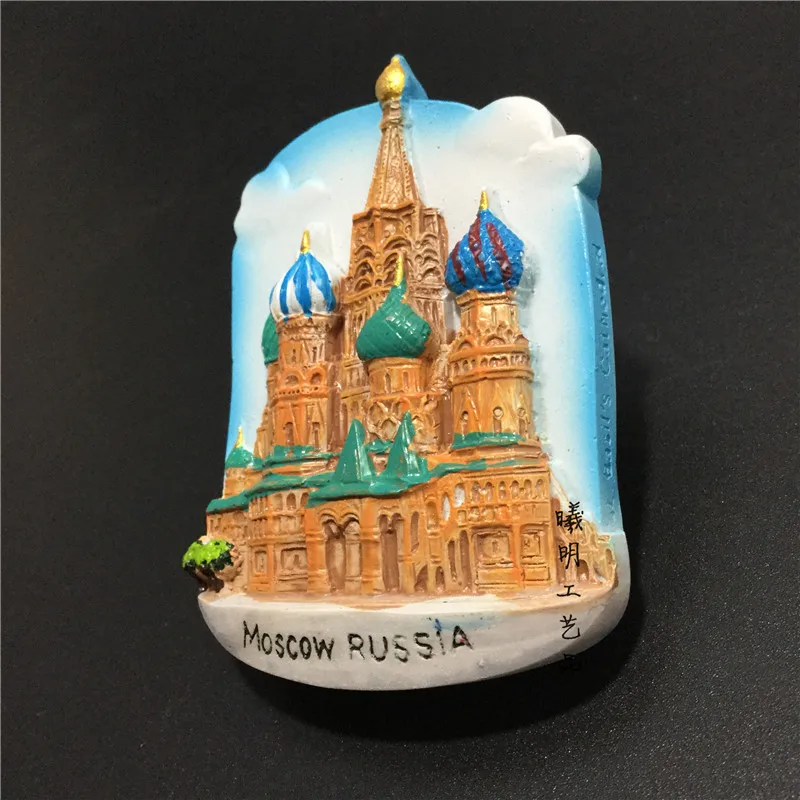 3D Смола Россия магнит на холодильник Москва Mockra декоративный магнитные наклейки