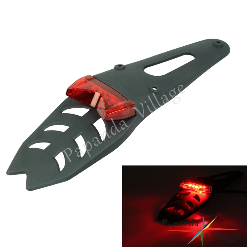 

Заднее крыло мотоцикла, красный светодиод, задний стоп-сигнал, стоп-сигнал, задний фонарь, универсальный для Kawasaki, Suzuki, Yamaha, HONDA XR, WR, YZF