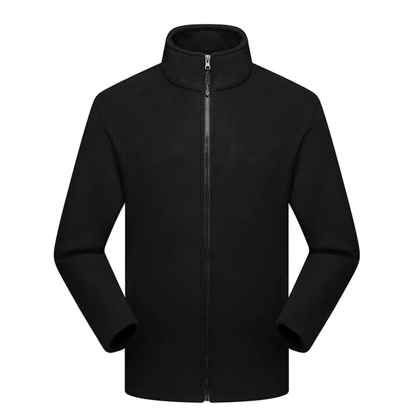 Men Black Mountainskin осенне-зимние женские мужские флисовые походные куртки для спорта на открытом воздухе, кемпинга, походов, альпинизма, теплые лыжные мужские пальто VA463 - Цвет: Men Black