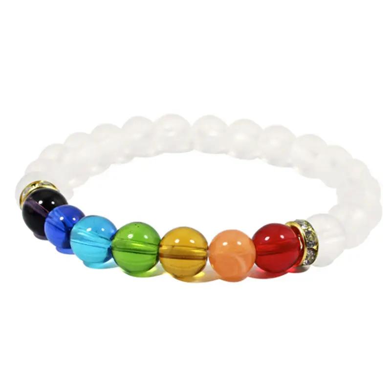 Новое поступление матовые стеклянные бусины 7 чакр восстанавливающие баланс