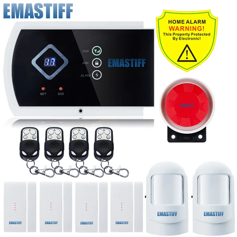 Bundle F G10A светодиодный дисплей Pet Immune PIR сенсор Поддержка Android APP 99+ 2 зоны Беспроводная GSM домашняя система охранной сигнализации - Цвет: Bundle F