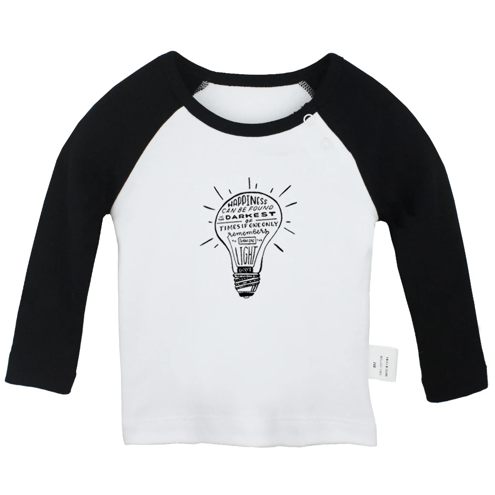 Death wish Fly God's Work Our hands inspirational quotes Still alive Newborn Baby T-Shirts Toddler Graphic Long Sleeve Tee Tops | Детская