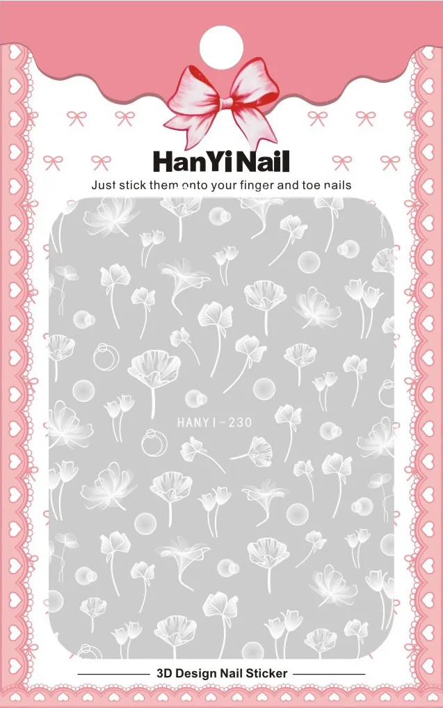 Цветочный Тип! Лак для ногтей задний клей деколь декорации дизайн ногтей стикер для ногтей Советы красоты# HANYI230