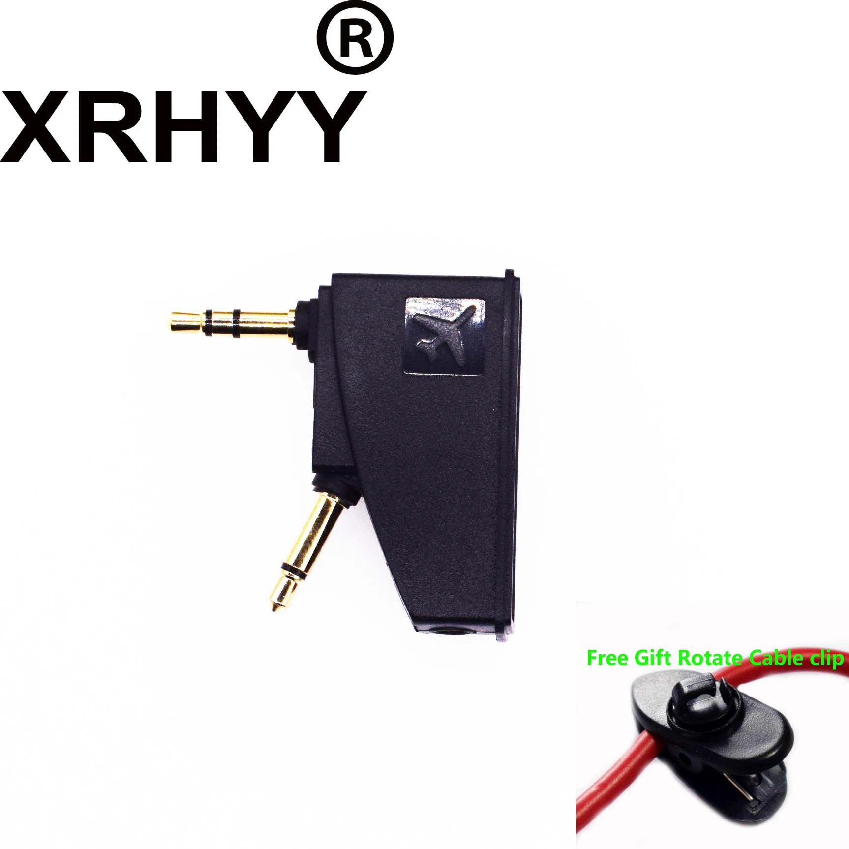 XRHYY самолет наушники адаптер для Bose quietкомфорт 2 QC3 QC15 QC25 QC35 SoundLink AE2 AE2W и другие наушники позолоченные