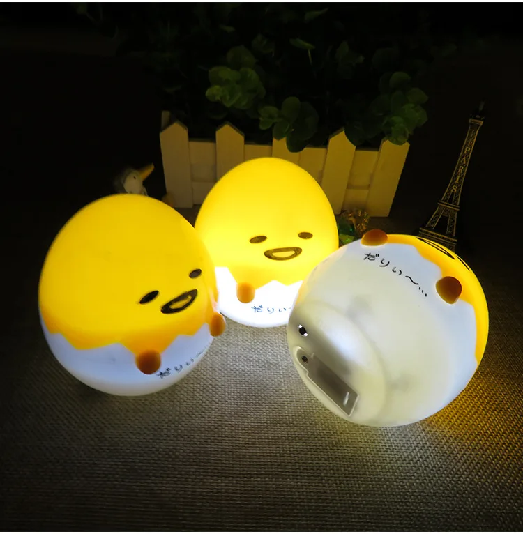 Новинка питается от батареи светодиод желток Night Light Симпатичные Яйцо лампа