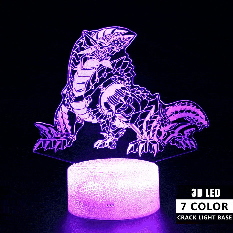 Детские светодиодные лампы игрушки динозавр RGB цвет USB лампа подарки 3d ночник
