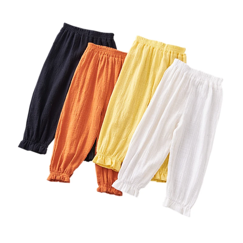 Новинка 2019 корейская версия тонкие брюки для мальчиков и девочек отпугивающие