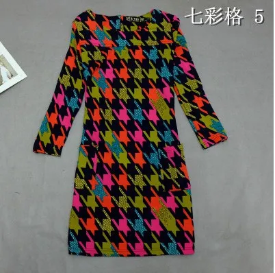 Женское Ретро Повседневное платье размера плюс с принтом элегантное женское