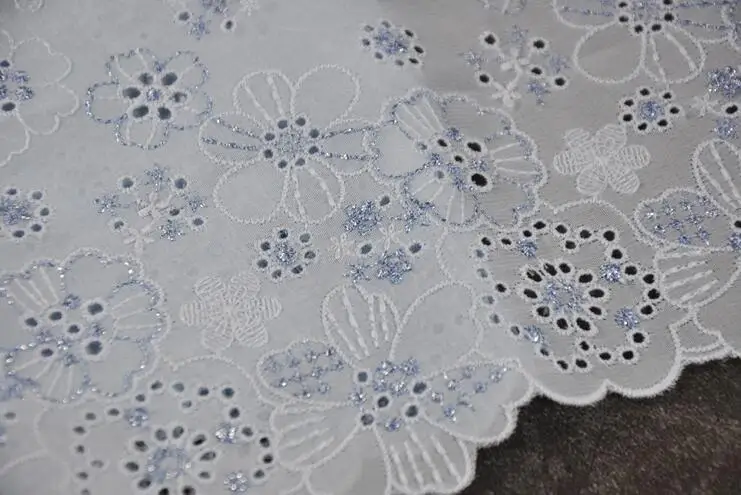 Новинка 3 метра/партия шифоновые цветы аксессуары для украшения платья синяя