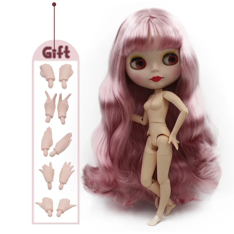 Matte Face NO.45 Заводская кукла Neo Blyth, матовое лицо, 1/6 BJD, шарнирная кукла Blyth, куклы для девочек, игрушки для новорожденных детей D - Цвет: Matte Face NO.45