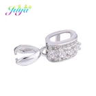 Juya DIY подвески, ювелирные изделия, компоненты, ручная работа, крючок, зажимные зажимы, аксессуары для женщин, кристалл, агат, нефрит, ювелирное изделие