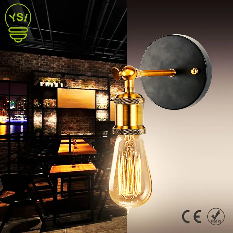 Винтажные настенные светильники промышленный настенный светильник 220 В E27 для