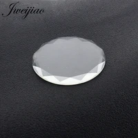 jweijiao 58 mm transparent round glass cabochon flat plane diy parts for makeup mirrors tools one piece lot selling espejo