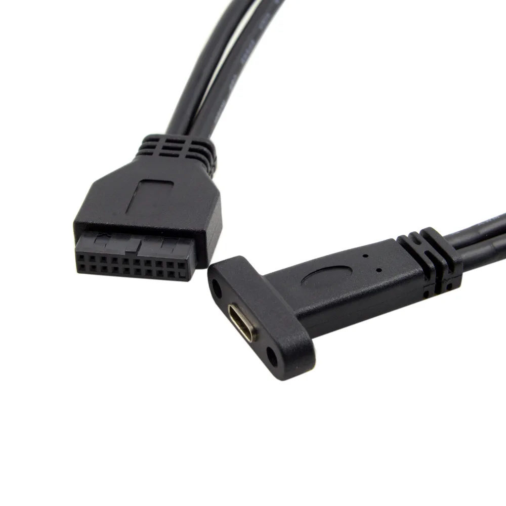 Одиночный порт USB 3 1 Type C USB-C мама к 0 материнская плата 19Pin кабель заголовка 40 см |