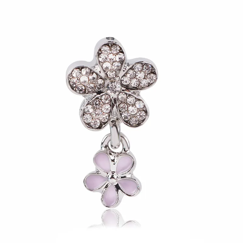 Dodocharms модный серебряный европейский CZ Шарм бусины для Pandora браслет кулон ожерелье DIY Ювелирные изделия оригиналы серебро