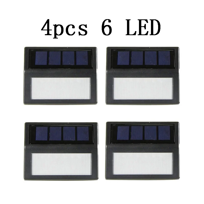 4pcs 6 LED 20/30 светодиодный садовый светильник на солнечной батарее PIR датчик движения Солнечная настенная лампа энергосберегающие Лампы Безопасности - Испускаемый цвет: 4pcs 6 LED