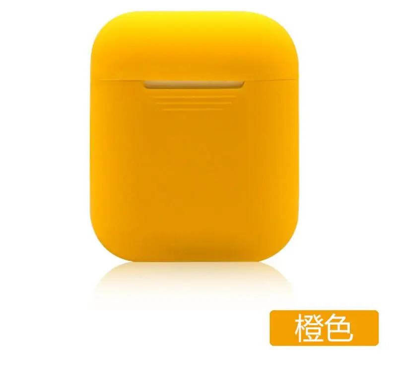 Orange 100 шт./лот, мягкий силиконовый чехол для Apple Airpods, защитный чехол Airpod, противоударный чехол - Цвет: Orange