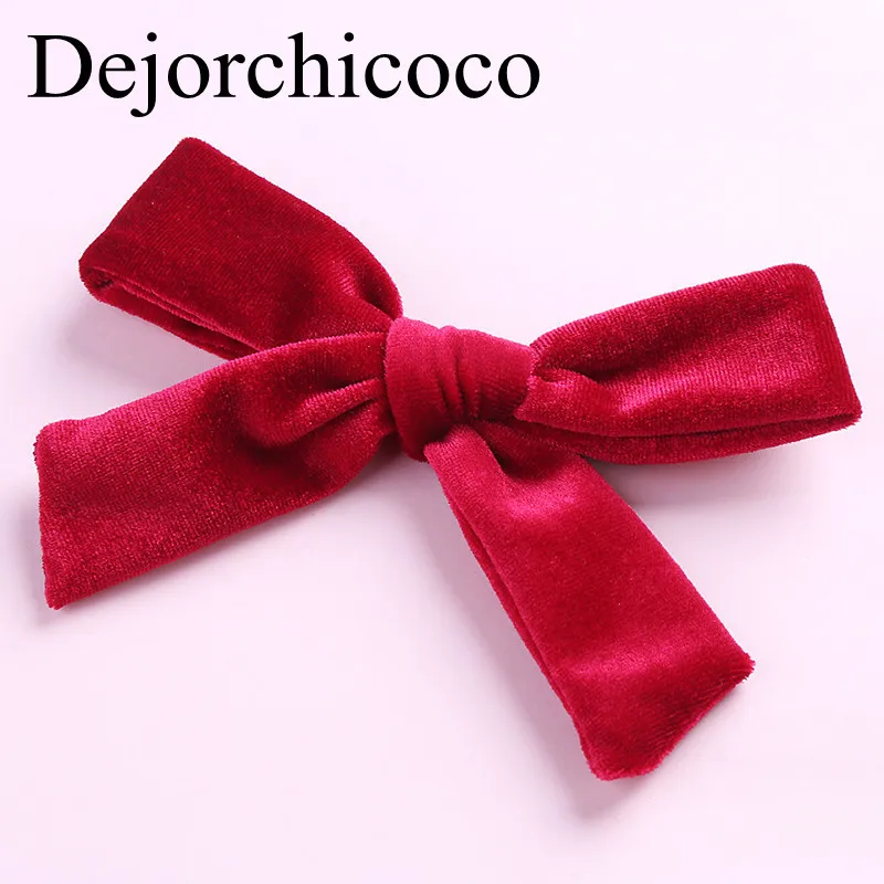 1 шт. мягкие бархатные заколки для волос с бантиками девочек новинка 2019 школьниц