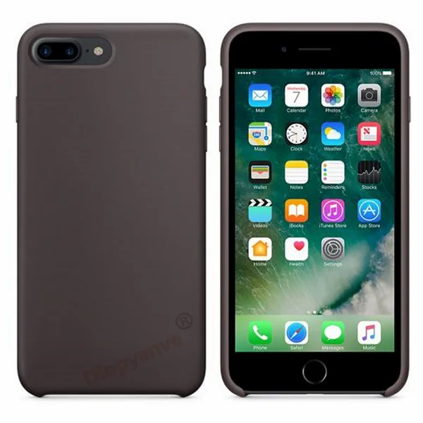 cocoa Есть официальный силиконовый чехол с логотипом для Apple Iphone 7 8 6 6S Plus 5 5S SE чехол для Iphone X XS MAX XR чехол для телефона - Цвет: cocoa