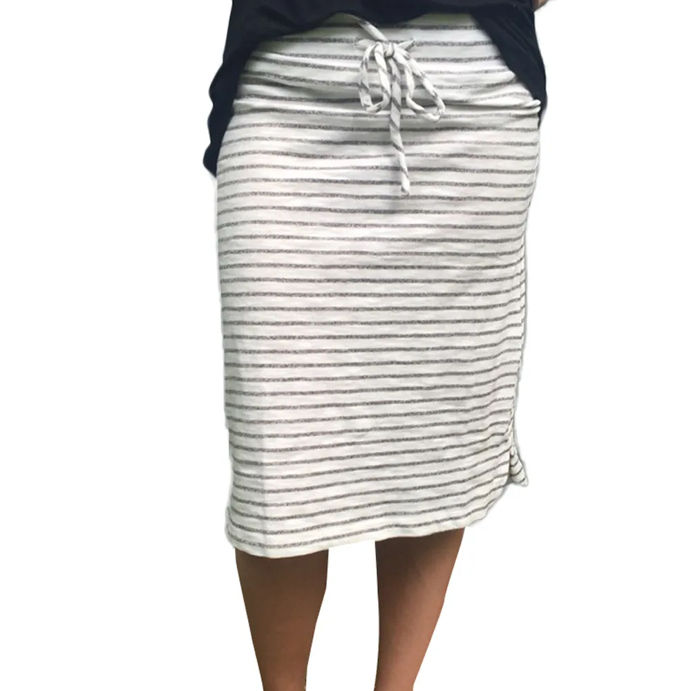 Спальное место 2021 Новая модная юбка для женщин сексуальная в полоску летняя из