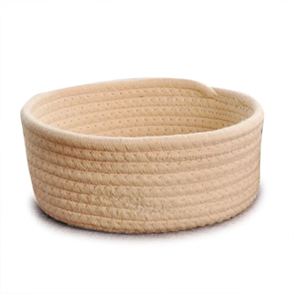 Новая ручная тканая корзина для белья Офисная хранения Вязаная хлопковая ручной