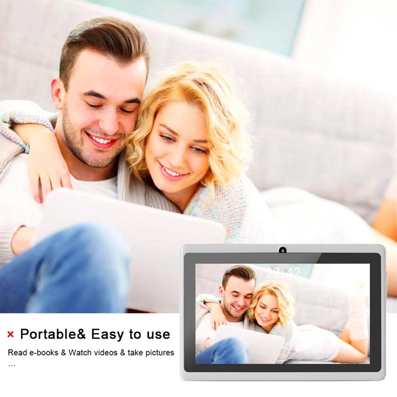 Планшет 7 дюймов Android 1024*600 IPS HD экран Две sim-карты планшетный ПК четырехъядерный 512 +