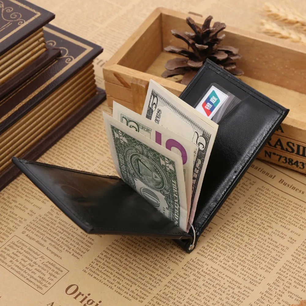Gibintu мода мужской зажим для денег кошельки известного бренда для Для мужчин G1009