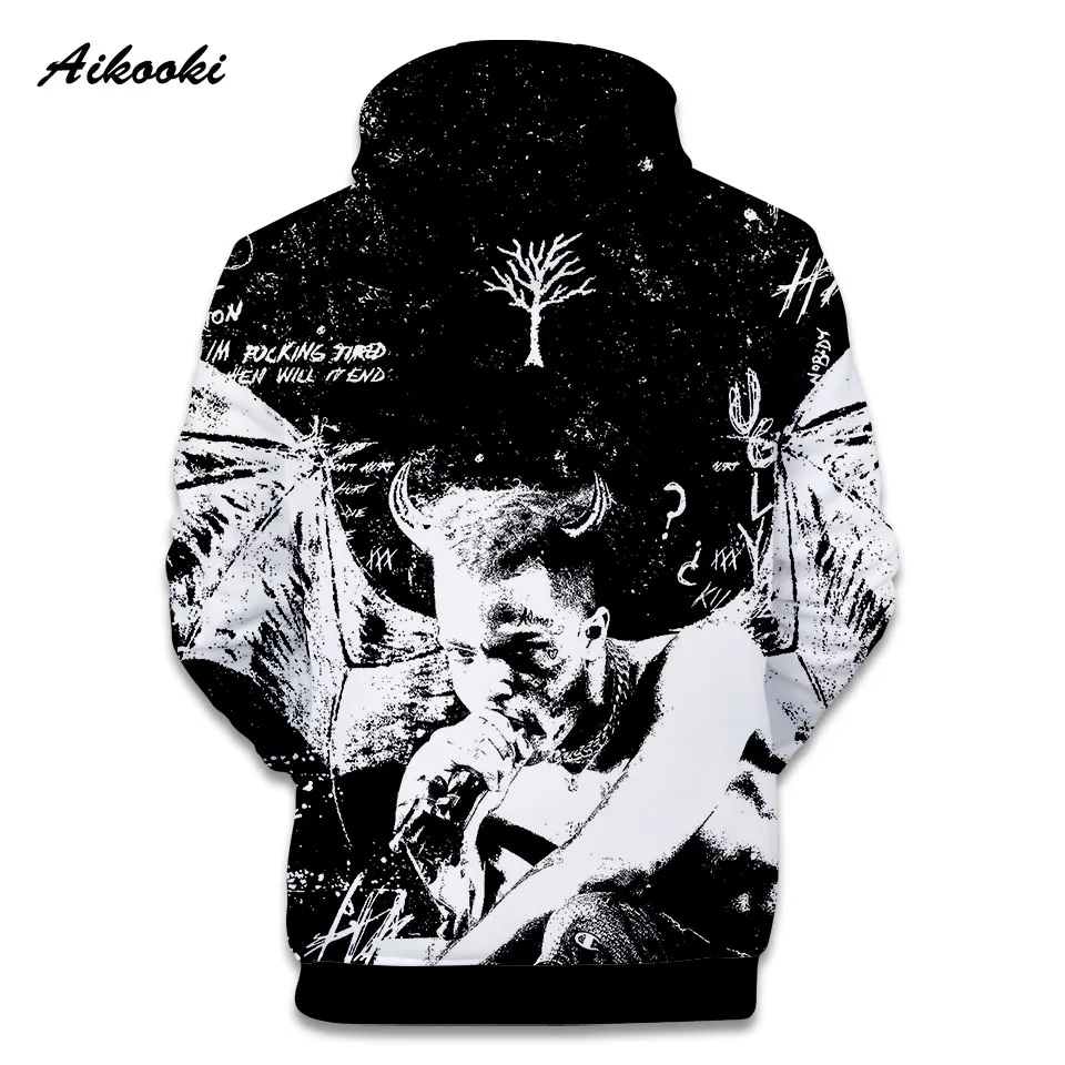 Aikooki Xxxtentacion Толстовка Sad мужские толстовки Рэпер Хип-Хоп пуловер с капюшоном свитшоты Swag толстовка хлопок Revenge Kill Топы
