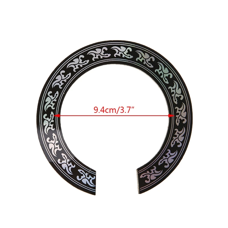 

Hard PVC Circle Sound Hole Rosette Inlay For 38 39 inch Acoustic Guitars Decal Guitar Accessories