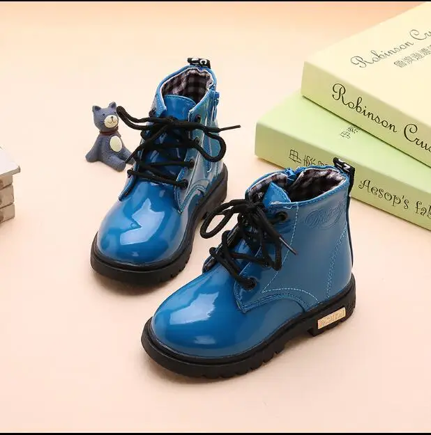 Ботинки для девочек сезон осень зима Новинка 2018 года детские зимние ботинки