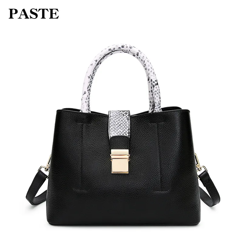 Новинка 2018 Брендовая женская сумка с ручкой под змеиную кожу через плечо из