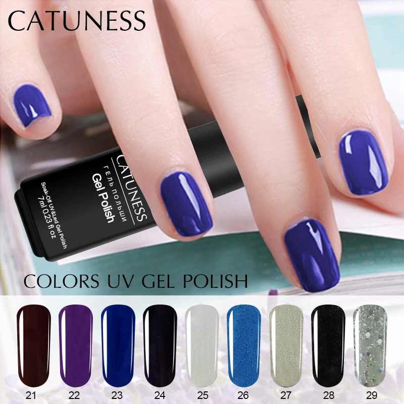 CATUNESS Lovely 29 COLORS Nail Polish Candy Art Beauty UV LED Lamp Gel Lucky Hybrid Long-lasting Varnish | Красота и здоровье