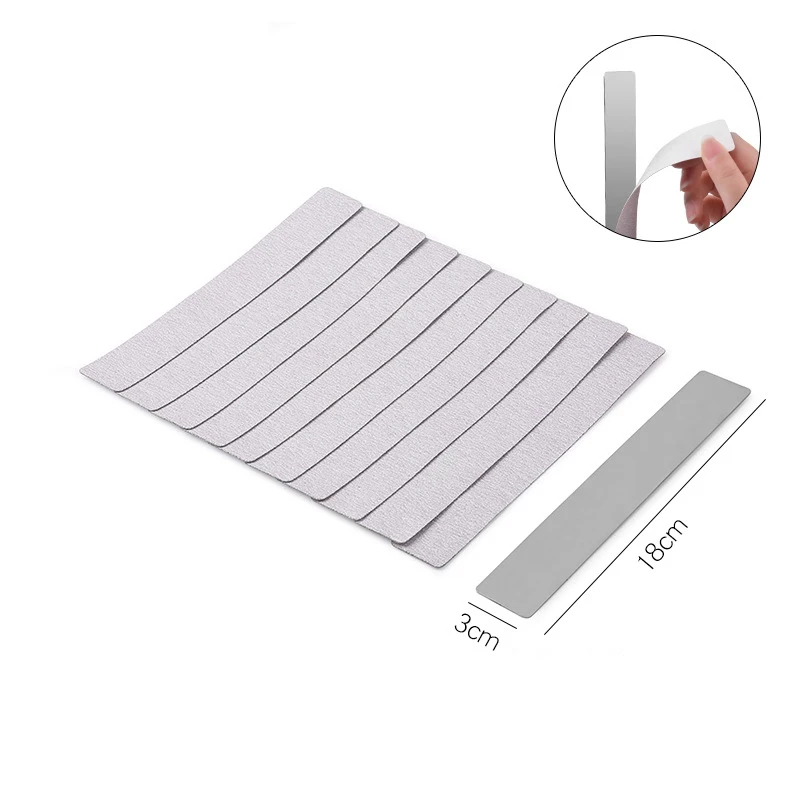 01 Metal Nail File Handle with 5pcs 180 Grit Sandpaper 5pcs 100 grit Sandpaper Replacement Disposable Sand Paper Pads Files Supply - Цвет: 01