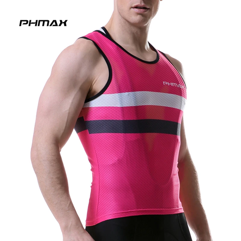 Велосипедное нижнее белье PHMAX Pro базовый слой без рукавов быстросохнущая рубашка