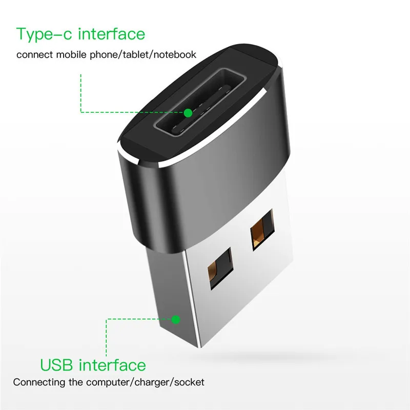 Адаптер Robotsky Type C на USB 2 0 OTG Кабель адаптер для Samsung Galaxy S8 S9 Huawei p20 конвертер