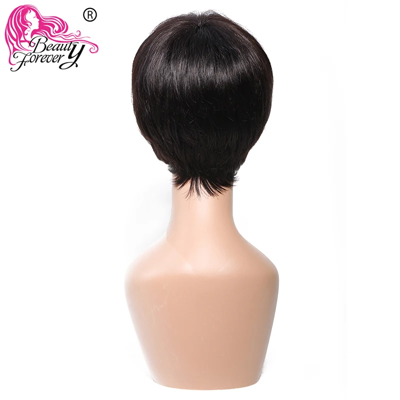 Красота навсегда 13*3 короткие прямые Remy натуральные волосы парик с волосами
