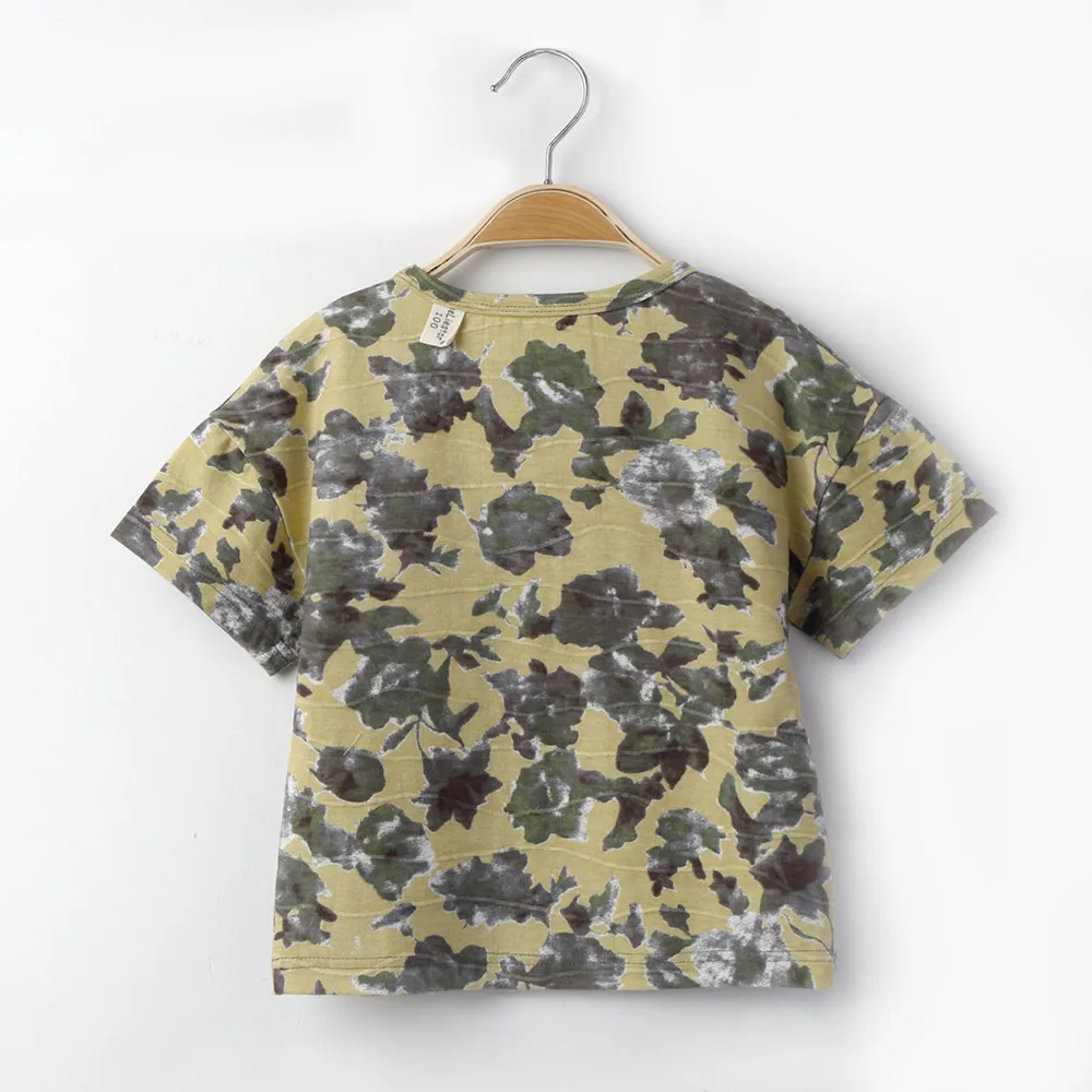 2018 Детские футболки для мальчиков топы с короткими рукавами сезон весна лето