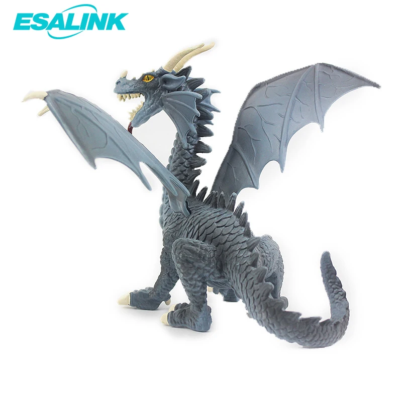 Синий дракон rhaegal модель игрушки змей Дракон Игра престолов пластик Твердые ToysA