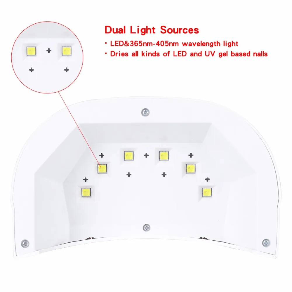 Лампа для маникюра Sun6x УФ-лампа с 6 светодиодами и USB-кабелем сушки гель-лака |