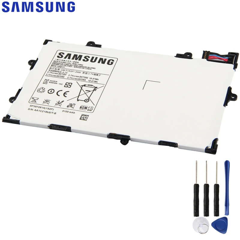 Оригинальная запасная батарея Samsung для Galaxy Tab 7 P6800 i815 P6810 натуральная планшета