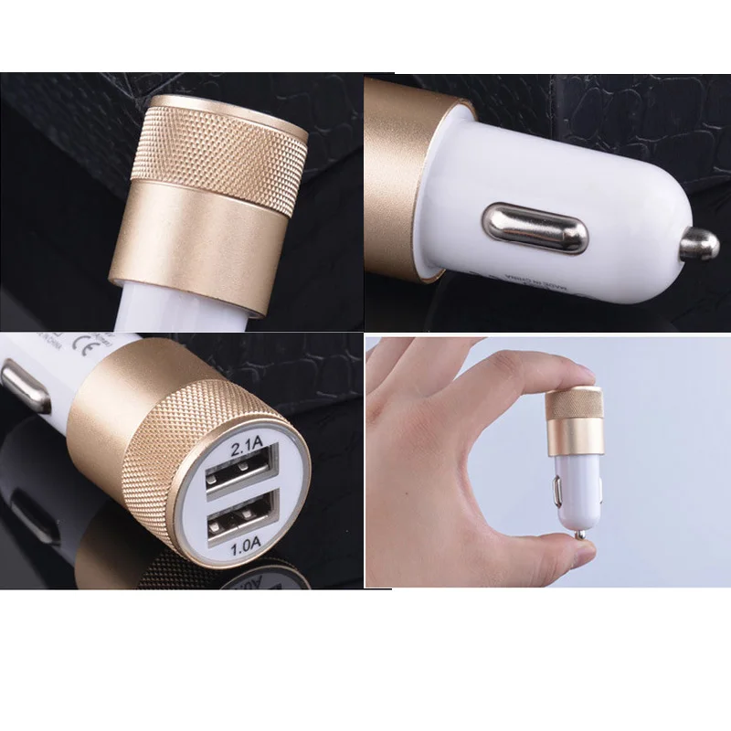 1 шт. автомобильное зарядное устройство с двумя USB портами А 2 А|usb charger lighter|lighter usb