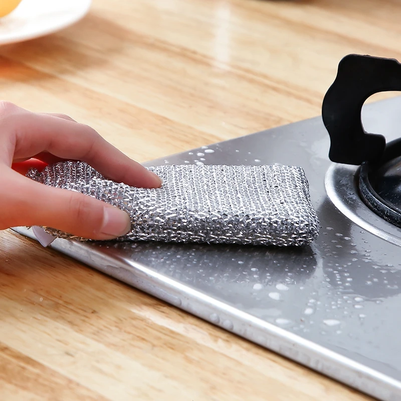 Kitchen double-sided decontamination cleaning sponge Dishwashing cloth 3 packs Health Practical Cleaning Dishcloths Washing Deco | Дом и сад