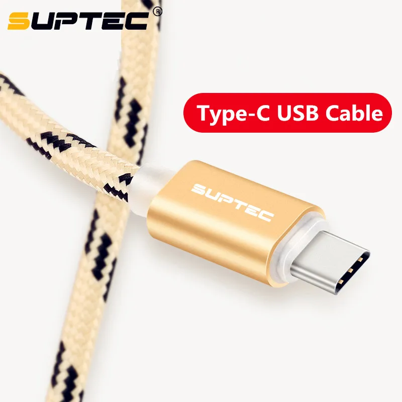 

SUPTEC USB Type C Fast Charging usb-c cable Type c data Cord USB Charger cable For Samsung S9 S8 plus Note 9 8 Xiaomi huawei P20