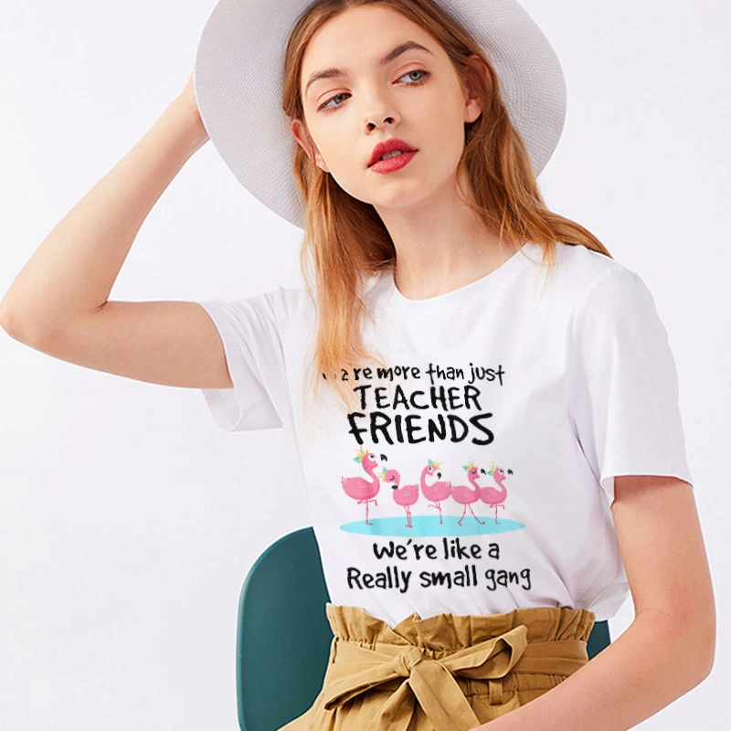 Учительская футболка друзей Женская хлопковая Новинка 2019 Харадзюку эстетика