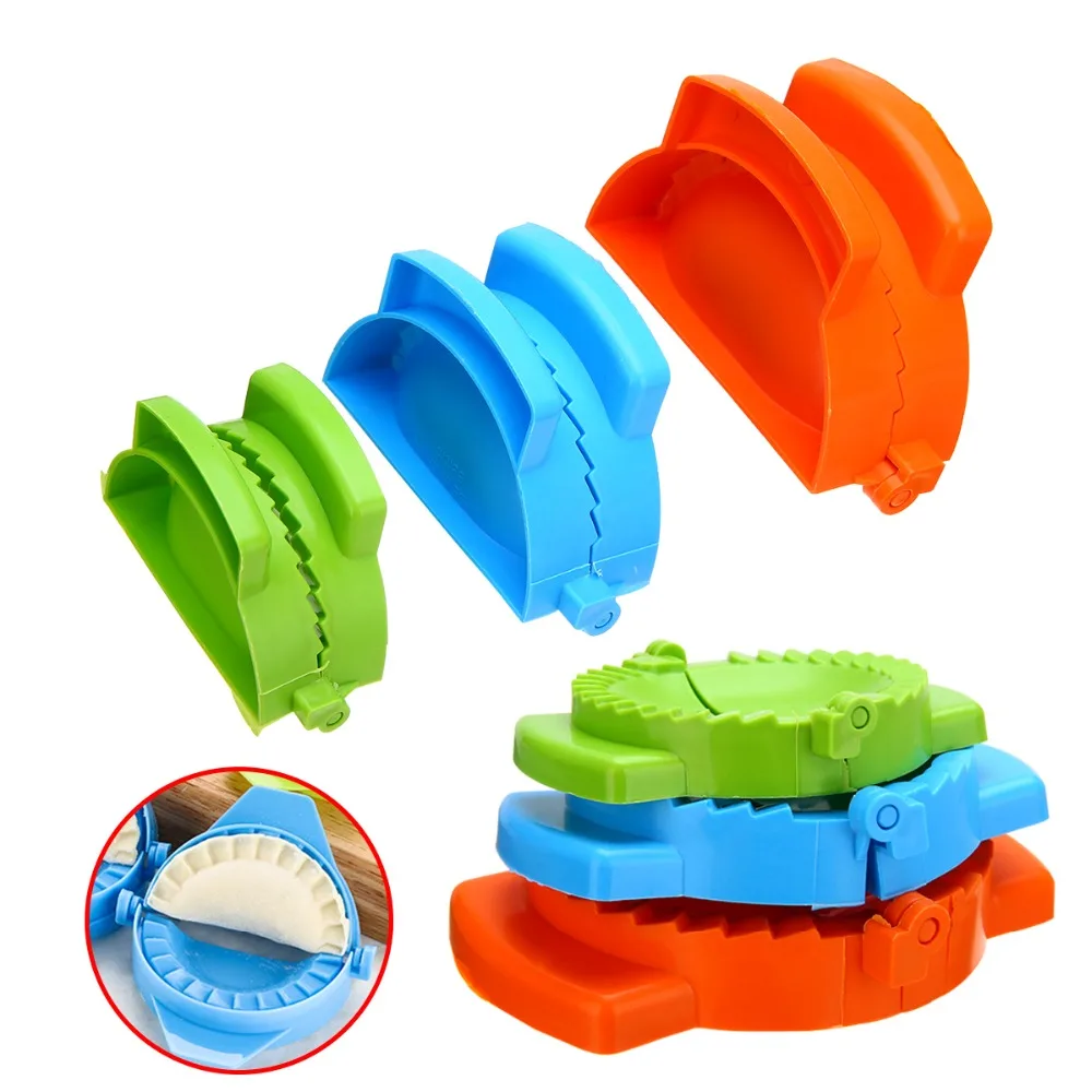 3Pcs Colorful Dumpling Mould Empanada Meat Dough Press Molds Maker DIY Kitchen Baking Tool New | Дом и сад