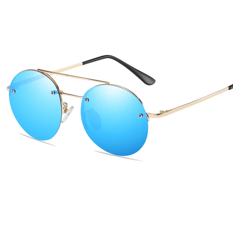 Солнцезащитные очки без оправы круглые женские солнцезащитные для мужчин Lunette De