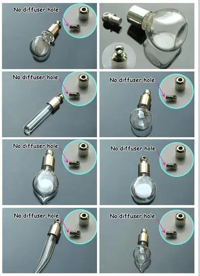 Стеклянные флаконы с подвеской 50 шт. уплотнительные кольца винтовая крышка