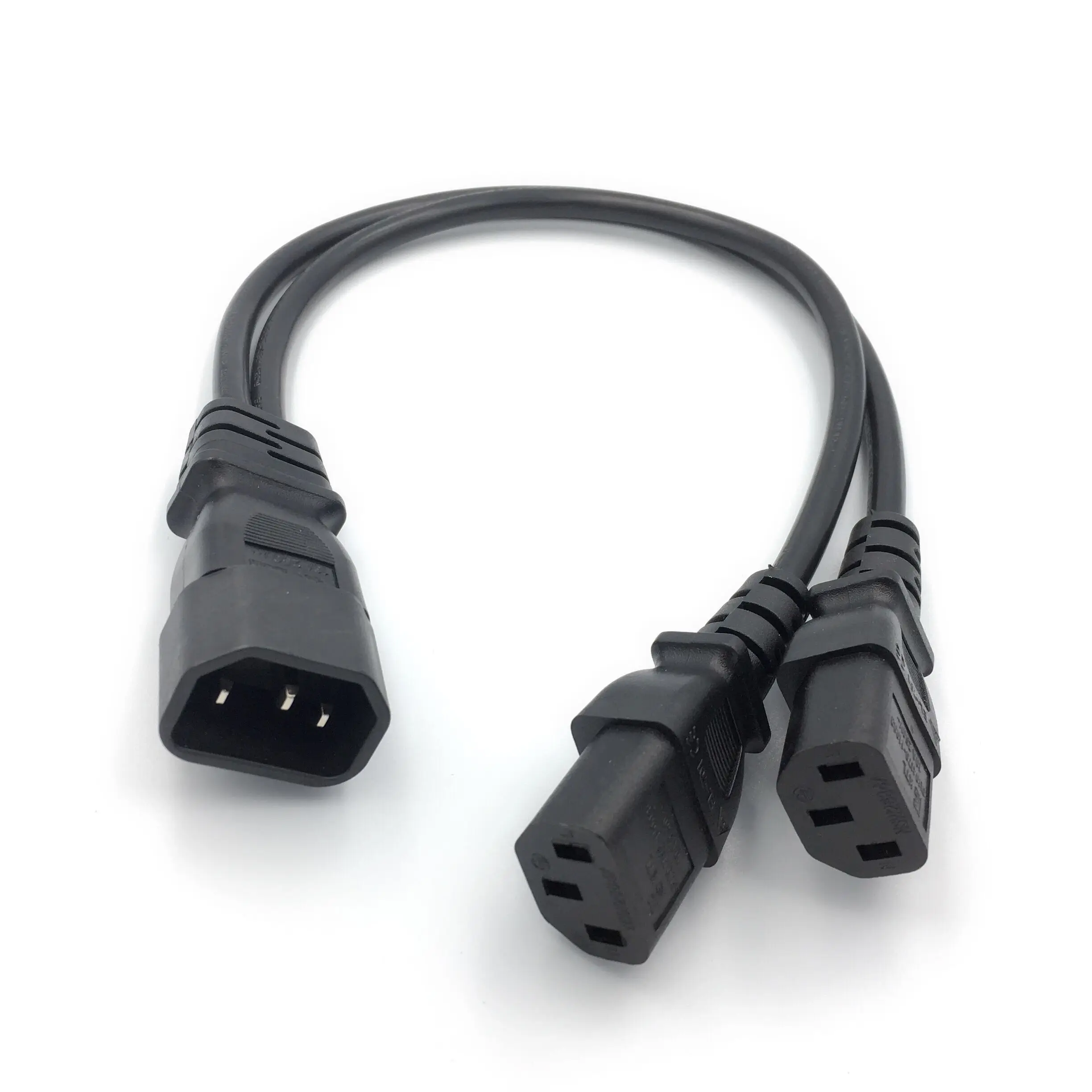 Двойной кабель питания C13 IEC 320 C14 до 2xC13 разделительный шнур переходник Папа 2 мама